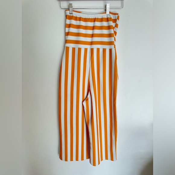 Pretty Little Thing Mustard Bandeau Jumpsuit - New without tags Size 8 (M) - Picture 5 of 7